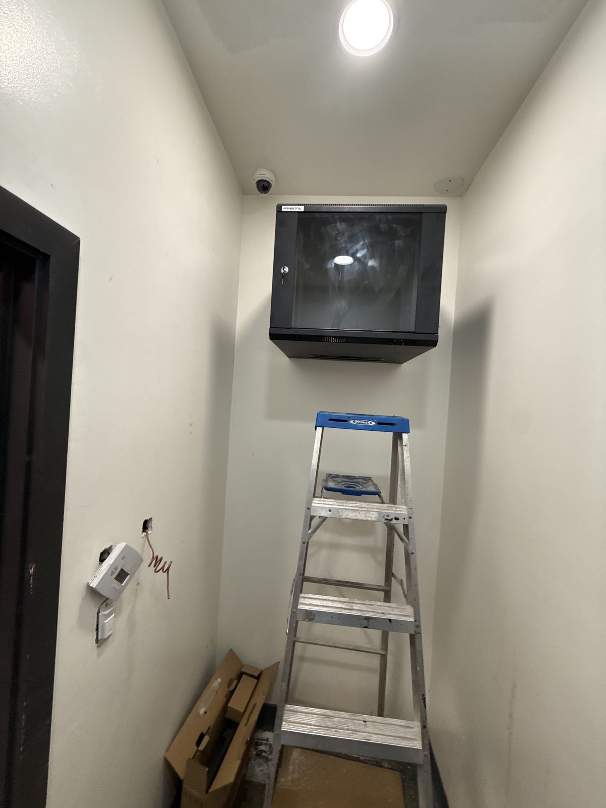 Security camera NVR enclosure install